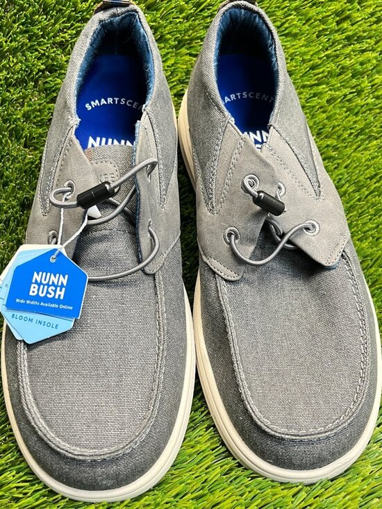 Nunn Bush Brew City Mens Size 8 Gray Beige Casual Classic Moc Toe Slip-On Shoes main image 8